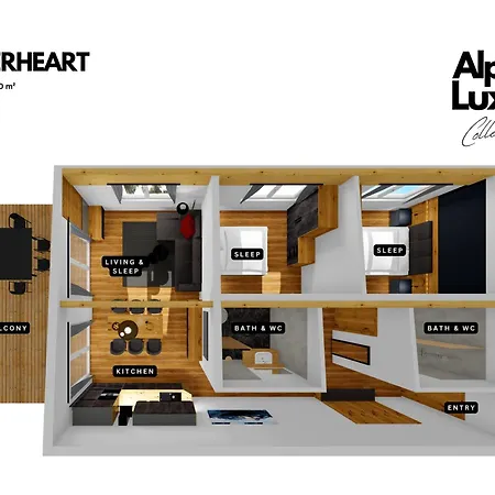 Zillerheart - With Balcony & Mountain View 펜션