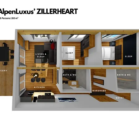 Zillerheart - Balcony Und Car Park By Alpenluxus דירה *
